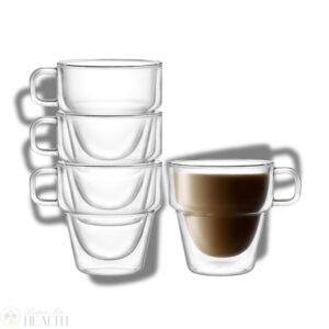 Tasses Stoiva à Double Paroi Isolantes – Ensemble de 4 Verres de 11,5 oz